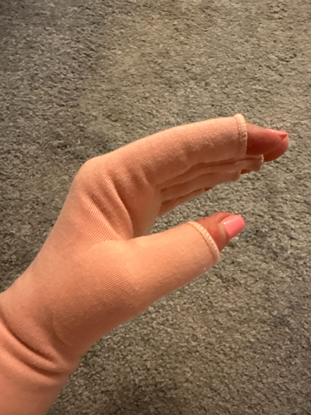 Customer photo review of Compression Gloves: Relief From Arthritis - Classic Style