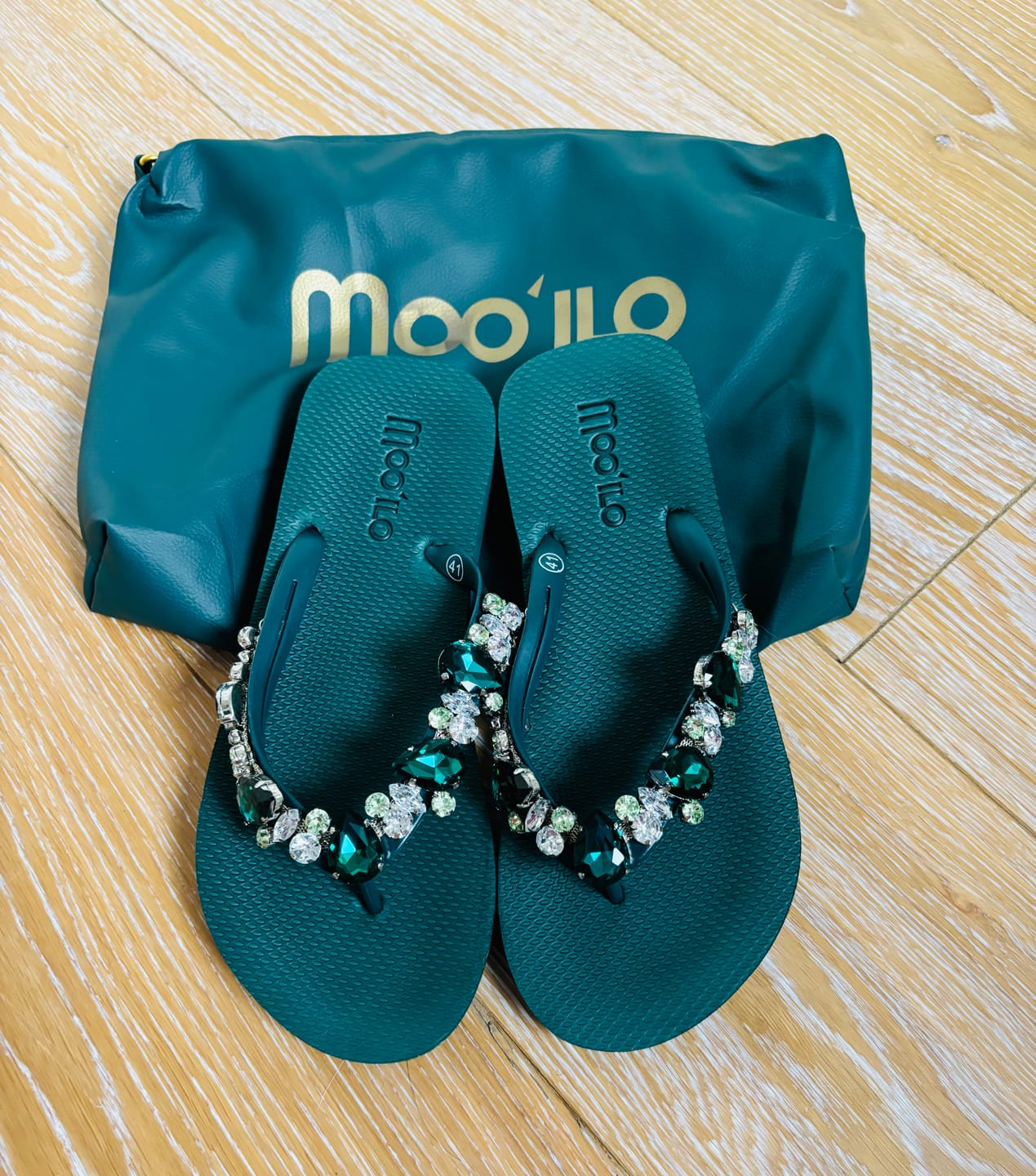 Customer photo review of Flip-Flop / Katja - Dunkelgrün
