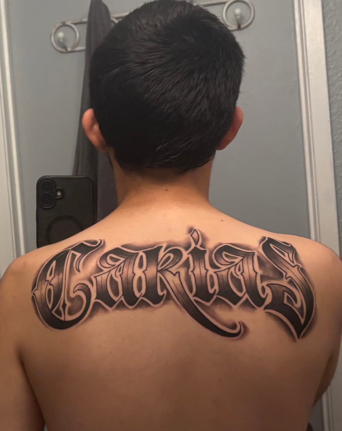 Customer photo review of Painless Tattoo Numbing Spray