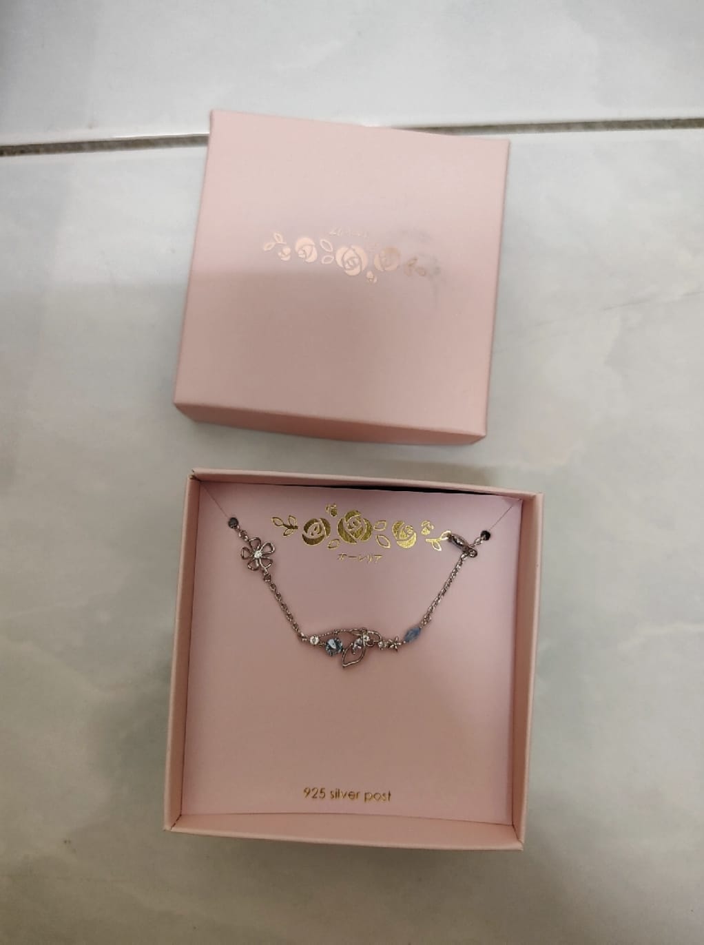 Customer photo review of Silver Astilbe Bracelet