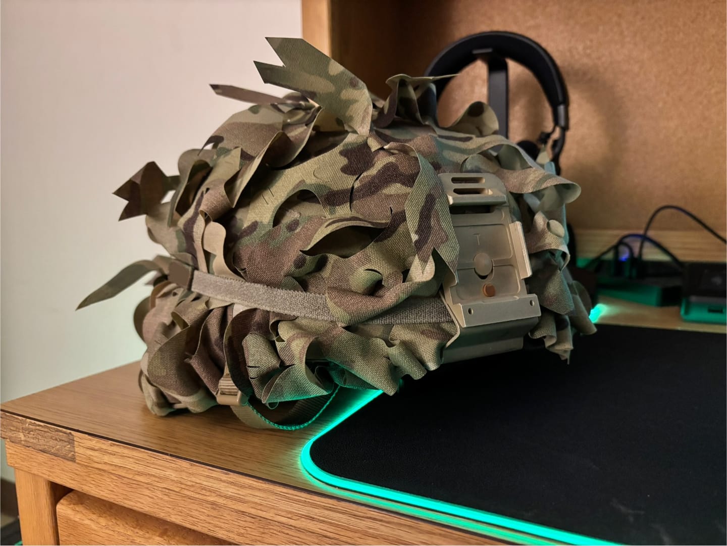 Customer photo review of Predator Ghillie™ Helmet Cover