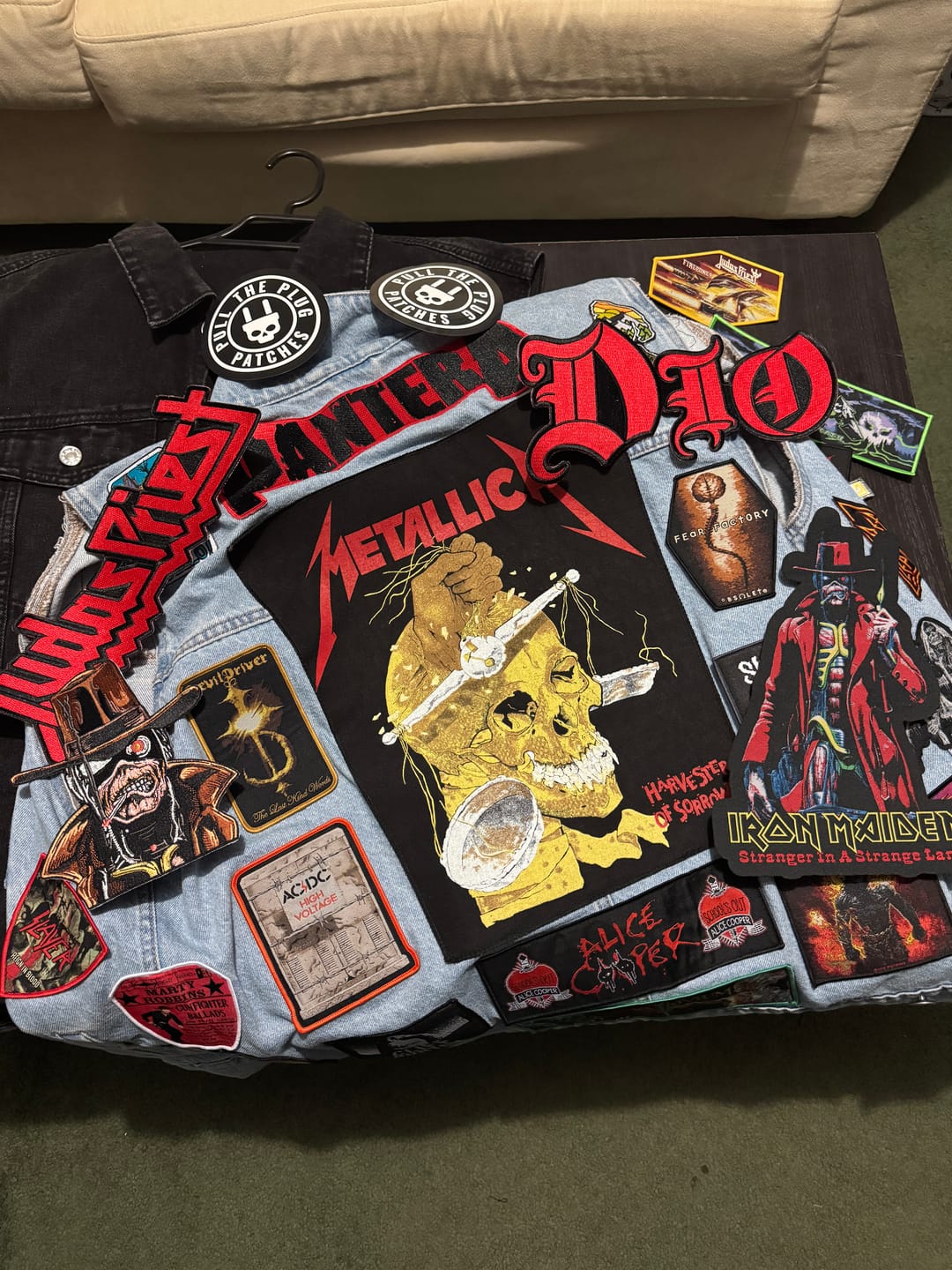 Customer photo review of Iron Maiden - Stranger In A Strange Land - Oversize Embroidered Patch