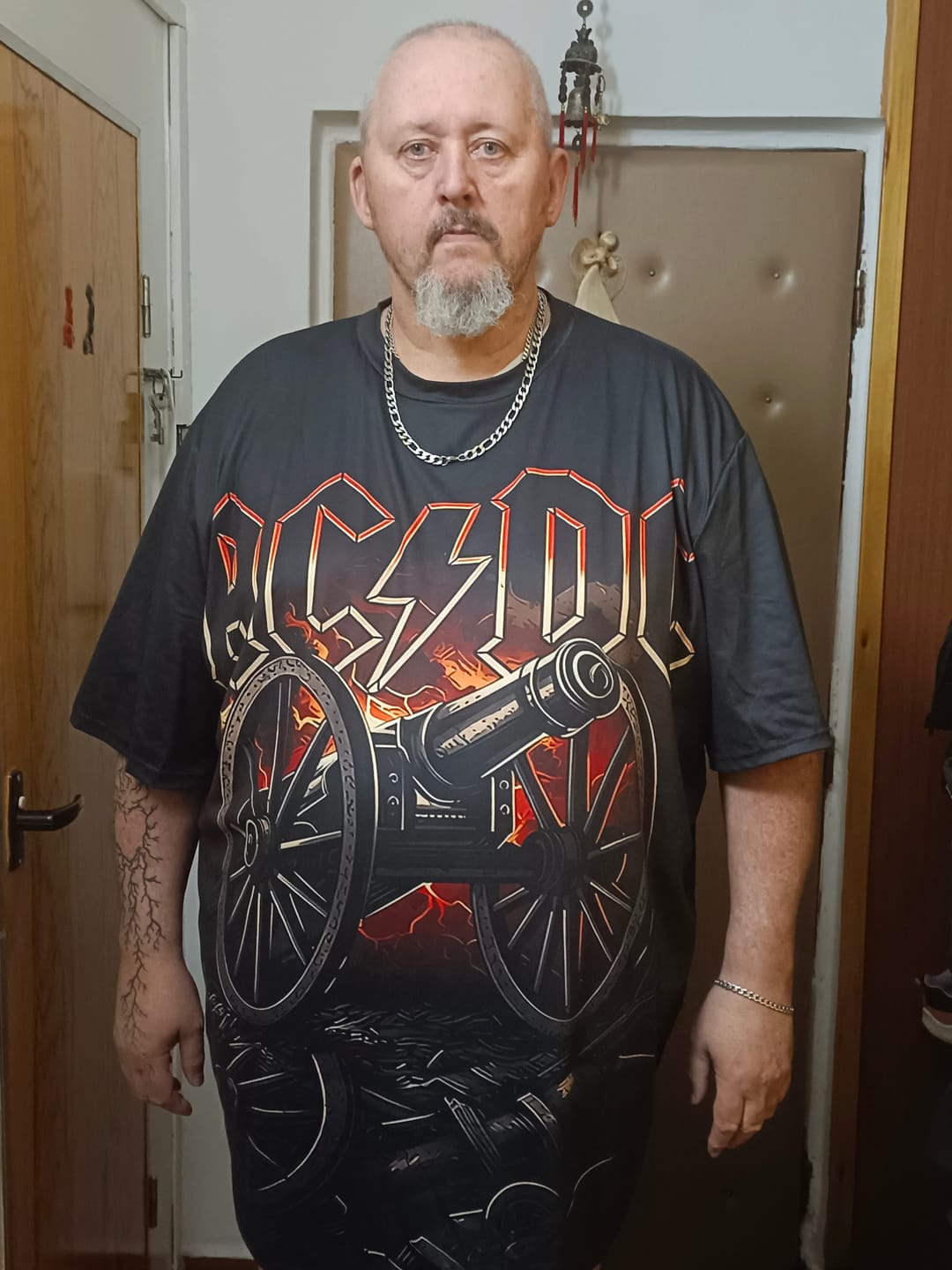 Customer photo review of AC DC Men's Plus Size Short Sleeve T-Shirt