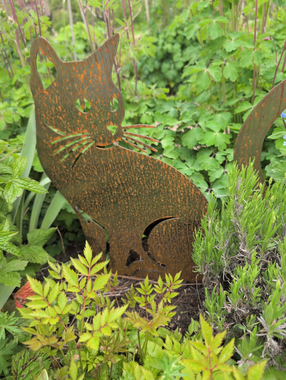Customer photo review of Gartenstecker Katze sitzend