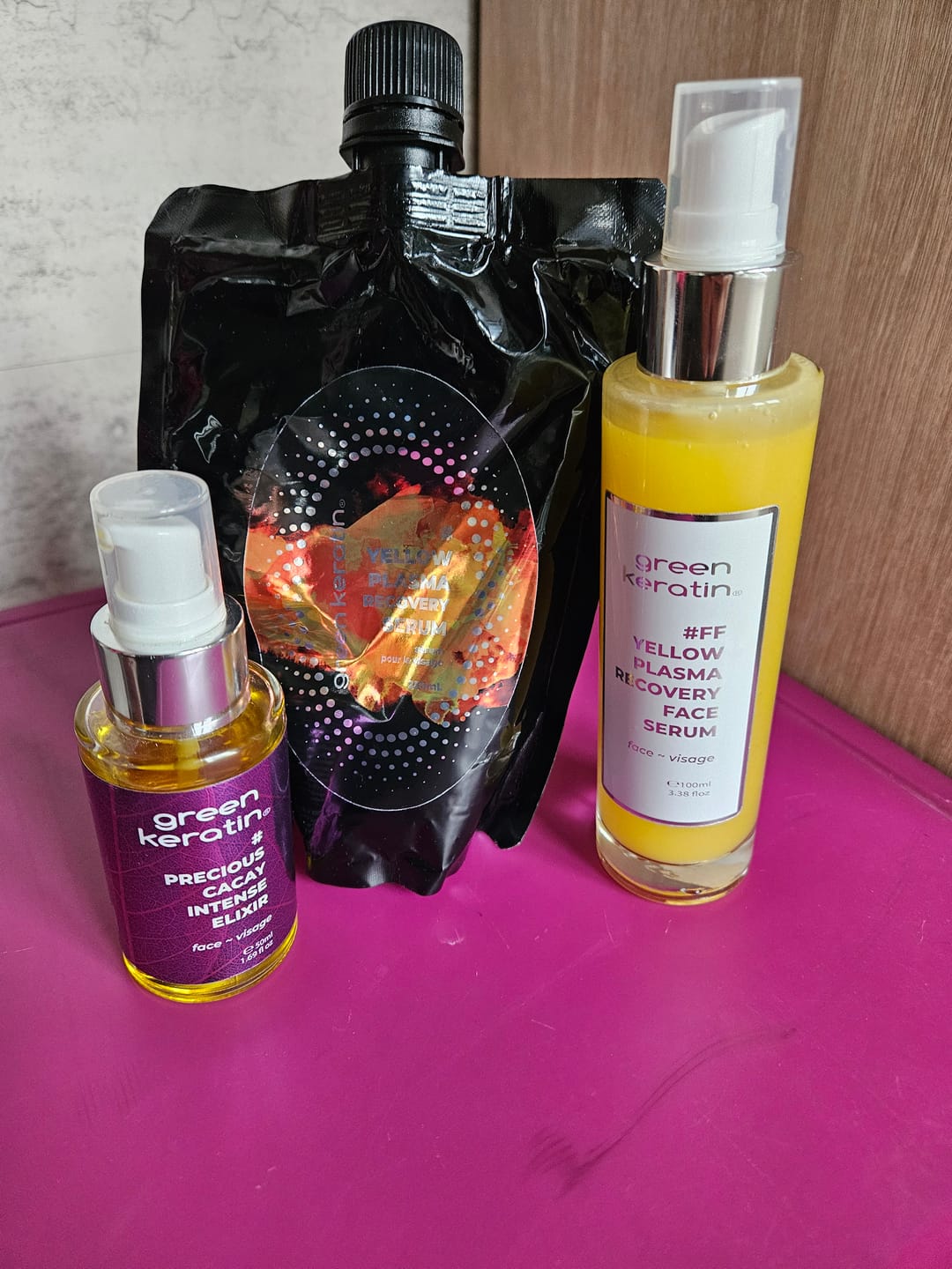 Customer photo review of YELLOW PLASMA – Sérum Réparateur pour le visage #FF