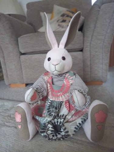 Customer photo review of Memory Bunny PDF Pattern