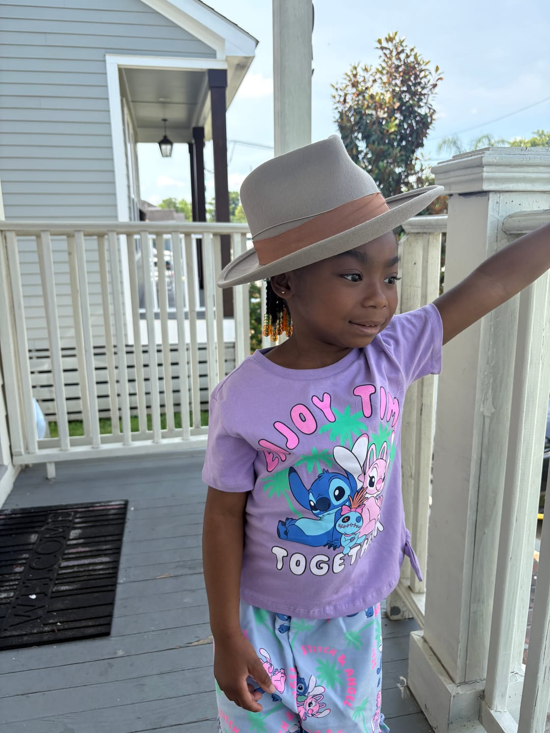 Customer photo review of Galilee Kids Fedora Hat