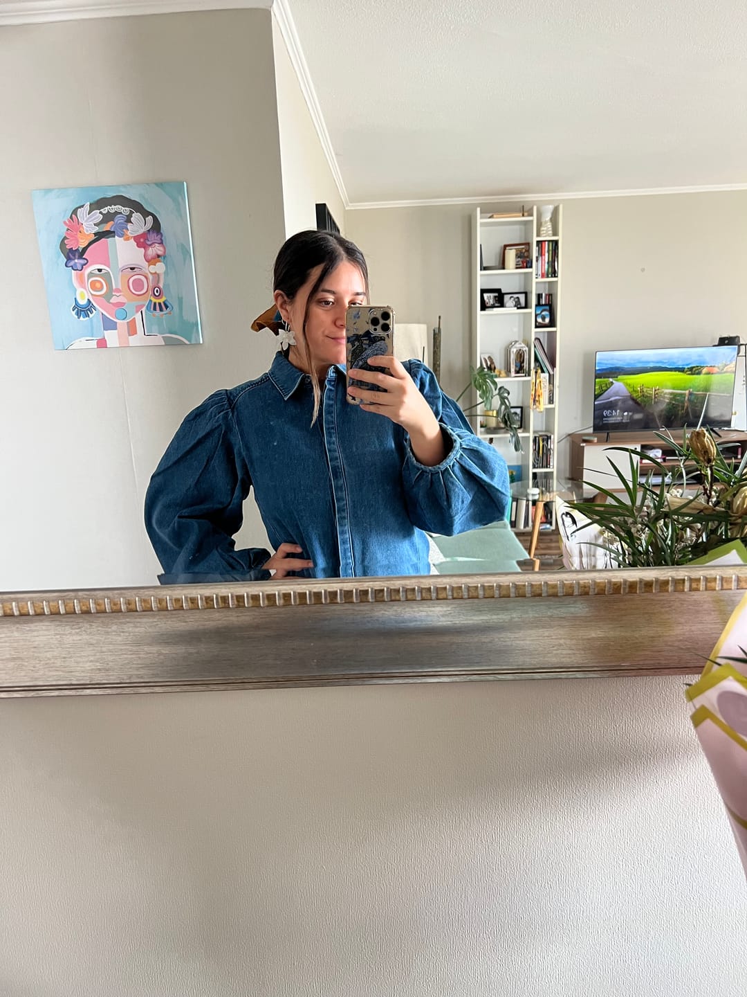 Customer photo review of Blusa Denim Oslo Solsticio
