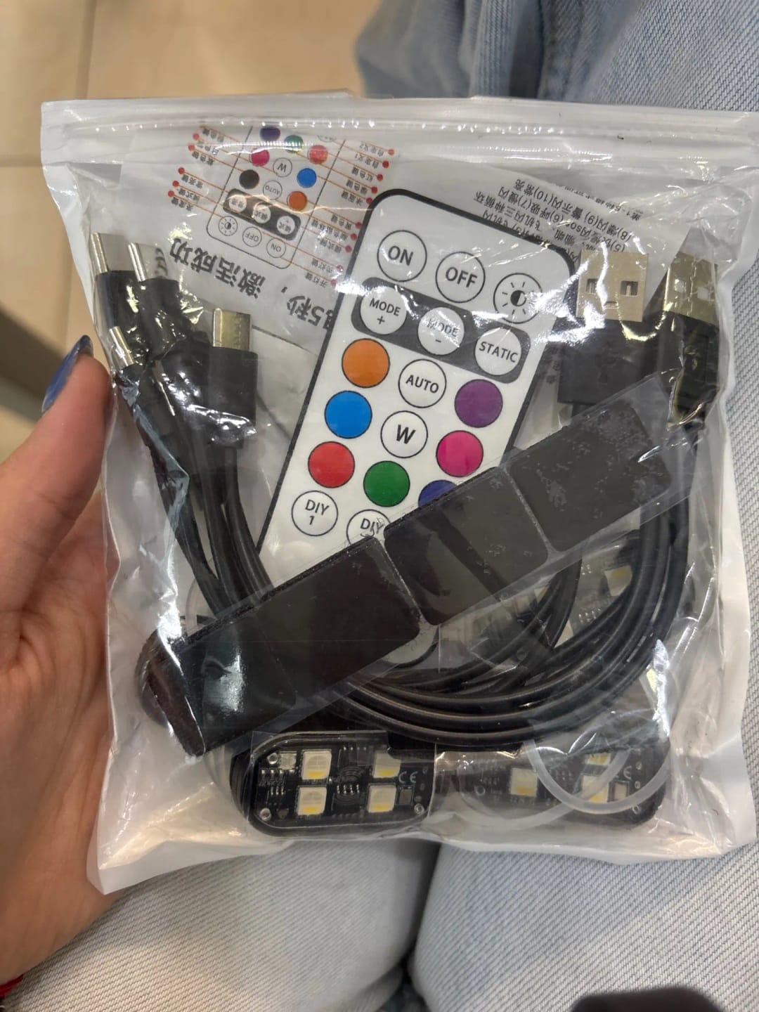Customer photo review of Kit Premium Iluminación Ambiental LED RGB