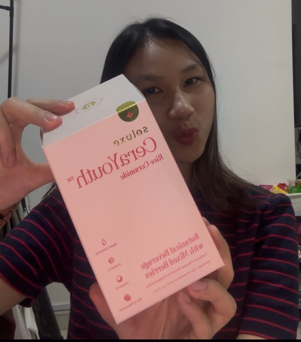 Customer photo review of Soluxe CeraYouth™️- Edible Rice Ceramide