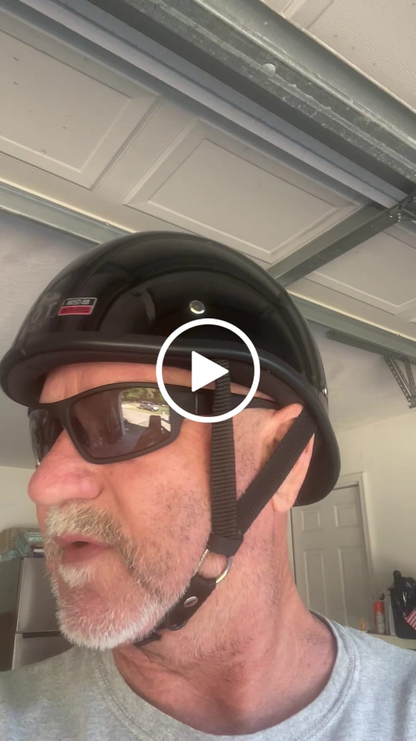 Customer video review of Low Profile Reversible DOT Polo Helmet / Gloss Black