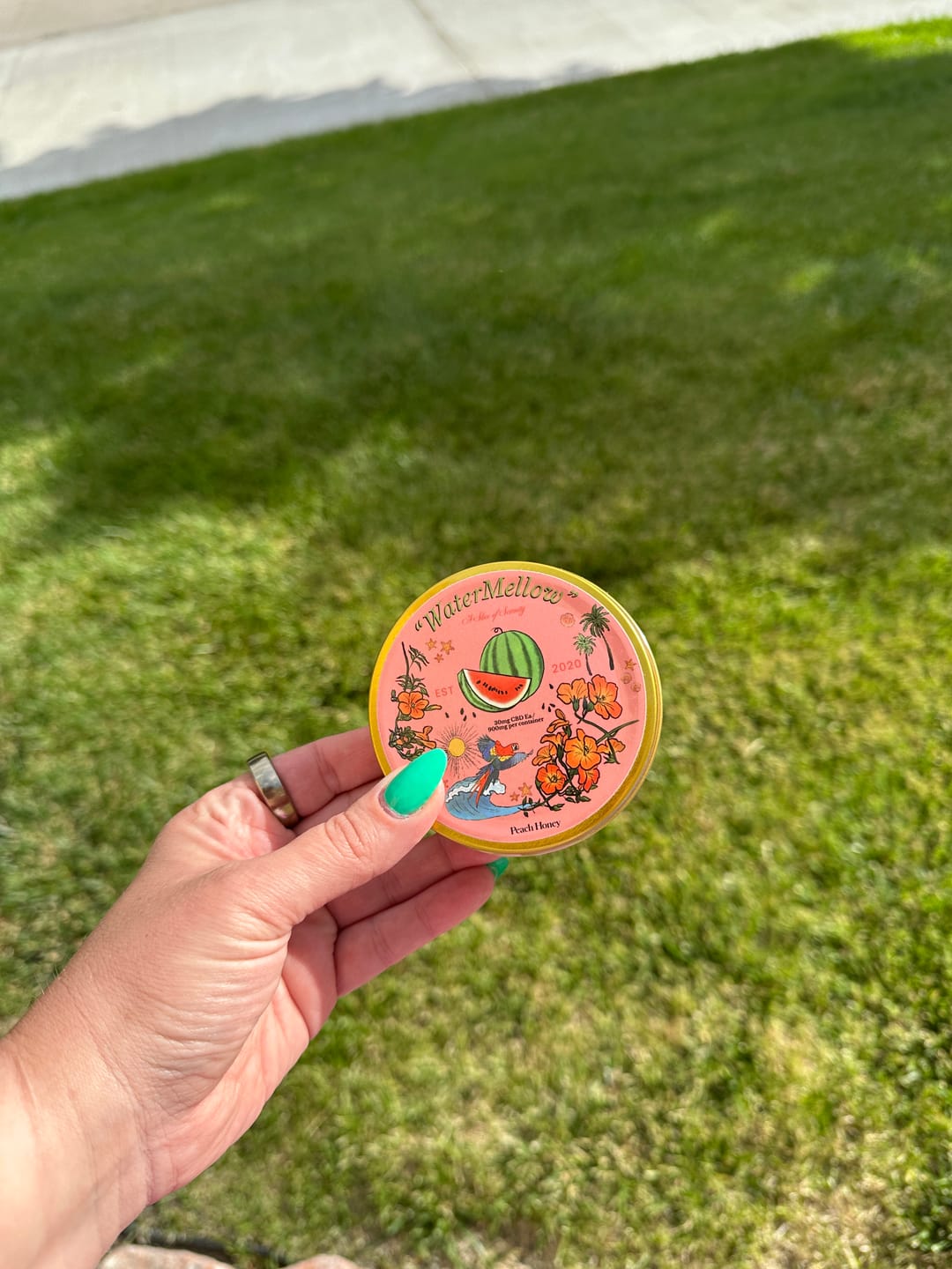 Customer photo review of "WaterMellow" CBD Gummies