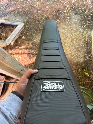 Customer photo review of Custom Seat Cover: 2009 Kawasaki KX250F