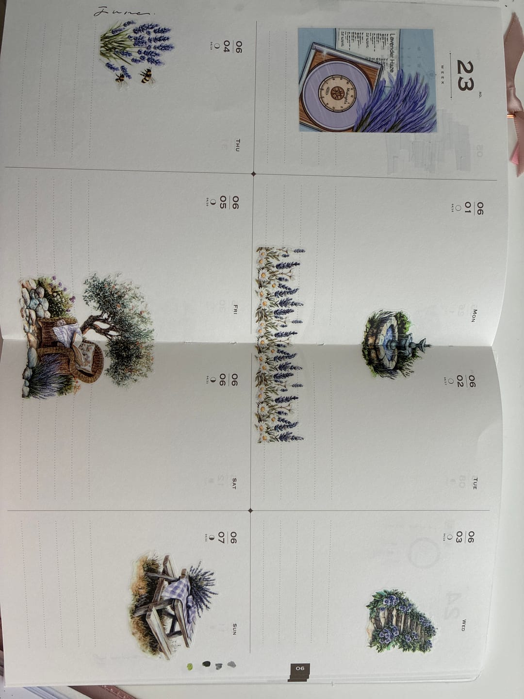Customer photo review of Sweet Lavender Daze Monthly Planning Kit Bundle