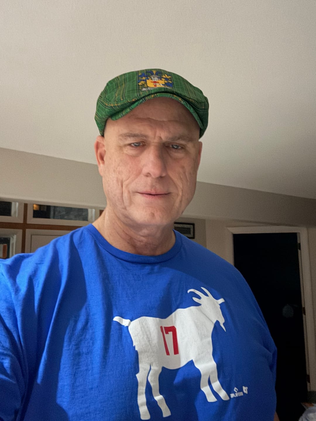 Customer photo review of O'Donnell Irish Clan Tartan Jeff Hat with Coat of Arm