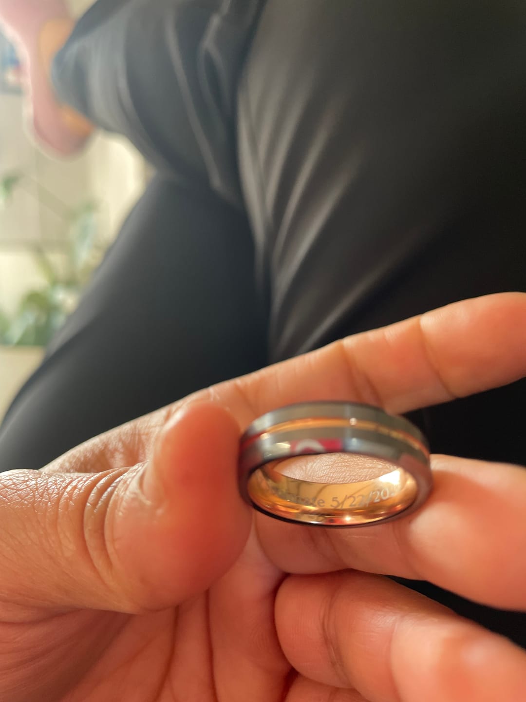 Customer photo review of Custom Inside Ring Engraving
