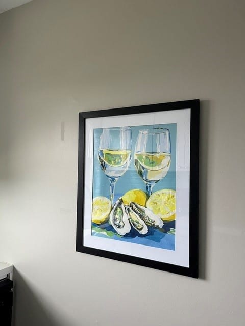 Customer photo review of Oysters and Champagne | Paint by Numbers