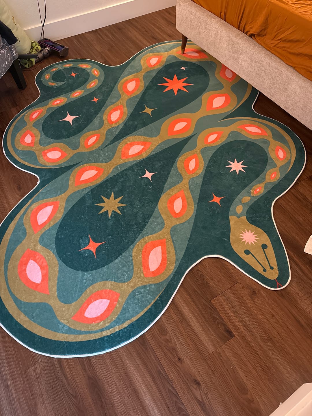 Customer photo review of Abstract Snake Rug by Jessica Miller