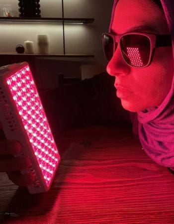 Customer photo review of Portable Red Light Therapy Panel