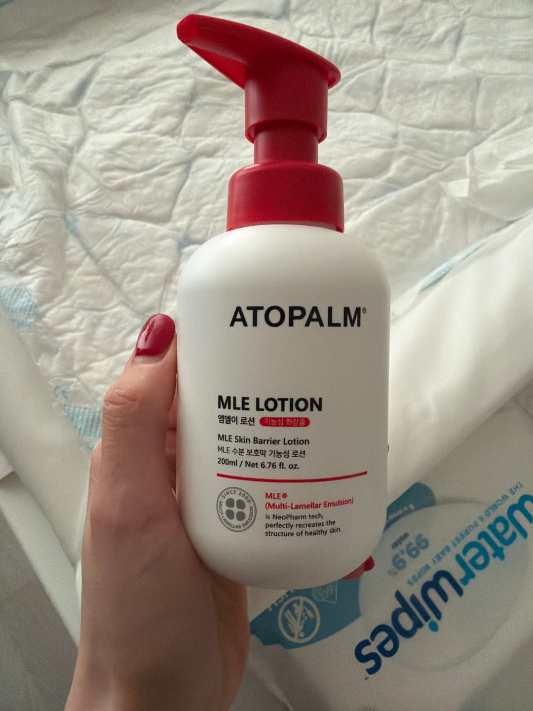 Customer photo review of Lamelārais mitrinošais losjons Atopalm MLE Lotion