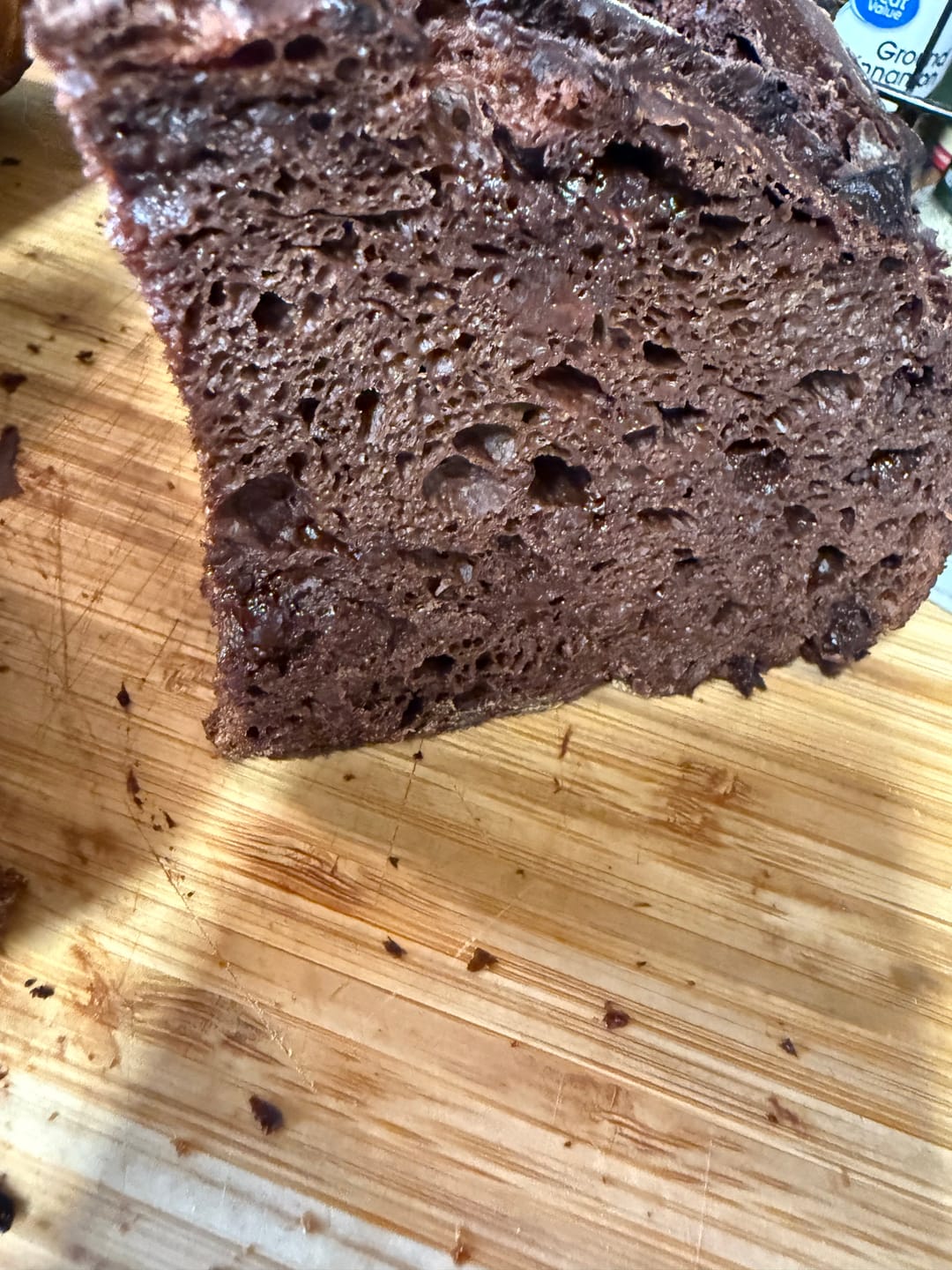 Customer photo review of Live 119 Year Old Valrhona CHOCOLATE Sourdough Starter Includes Maintenance PDF & Chocolate Noir Loaf Recipe