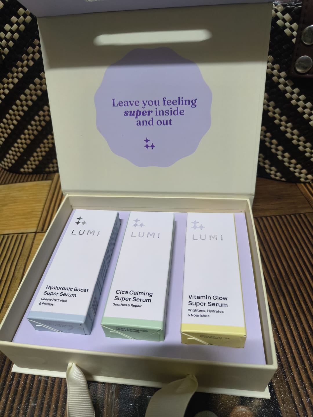 Customer photo review of Super Serum Trio