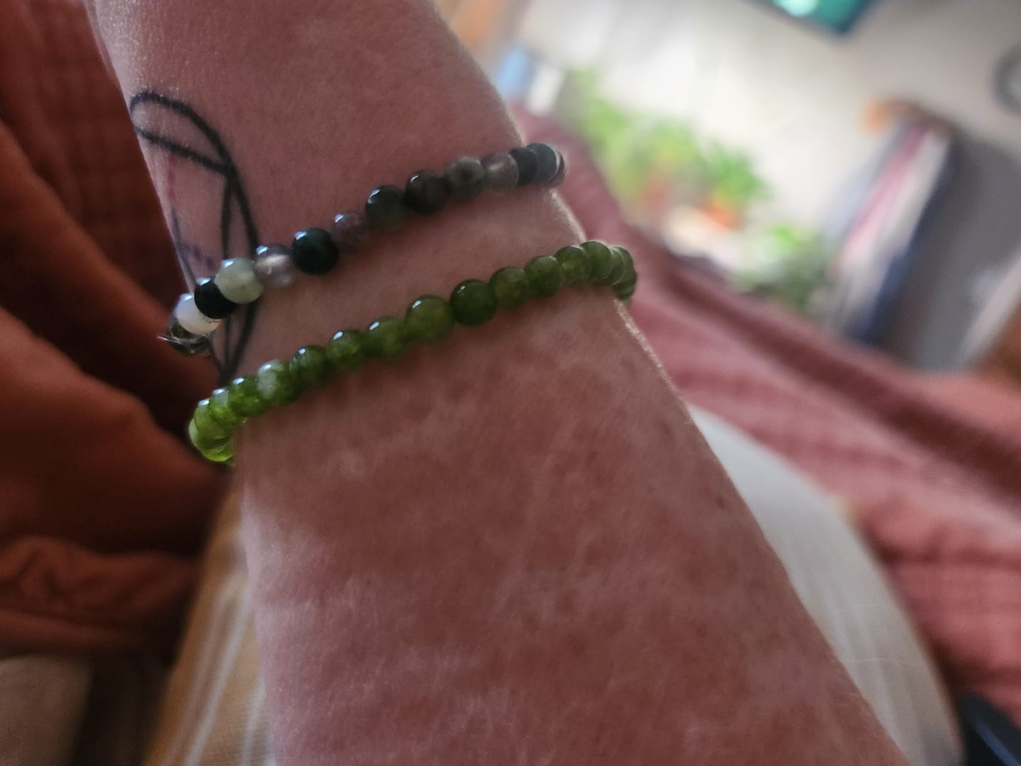 Customer photo review of Peridot Bracelet Mini