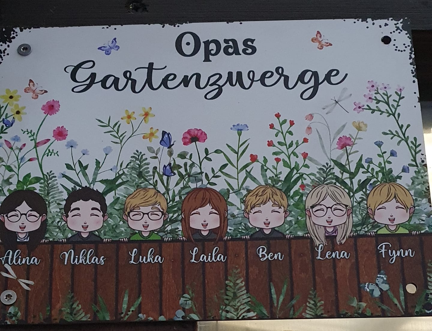 Customer photo review of Omas & Opas Garten - Großeltern-Türschild