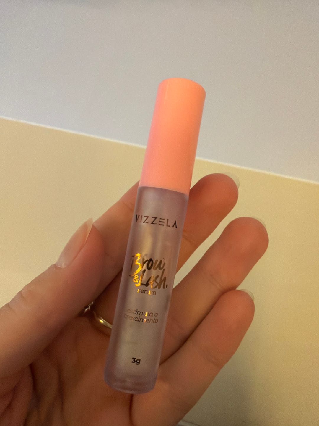 Customer photo review of Brow Lash Serum – Vizzela