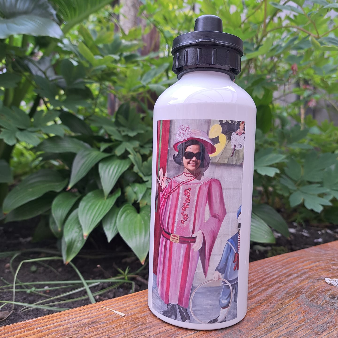 Customer photo review of 600 ml reisfles met twee doppen voor sublimatie - wit