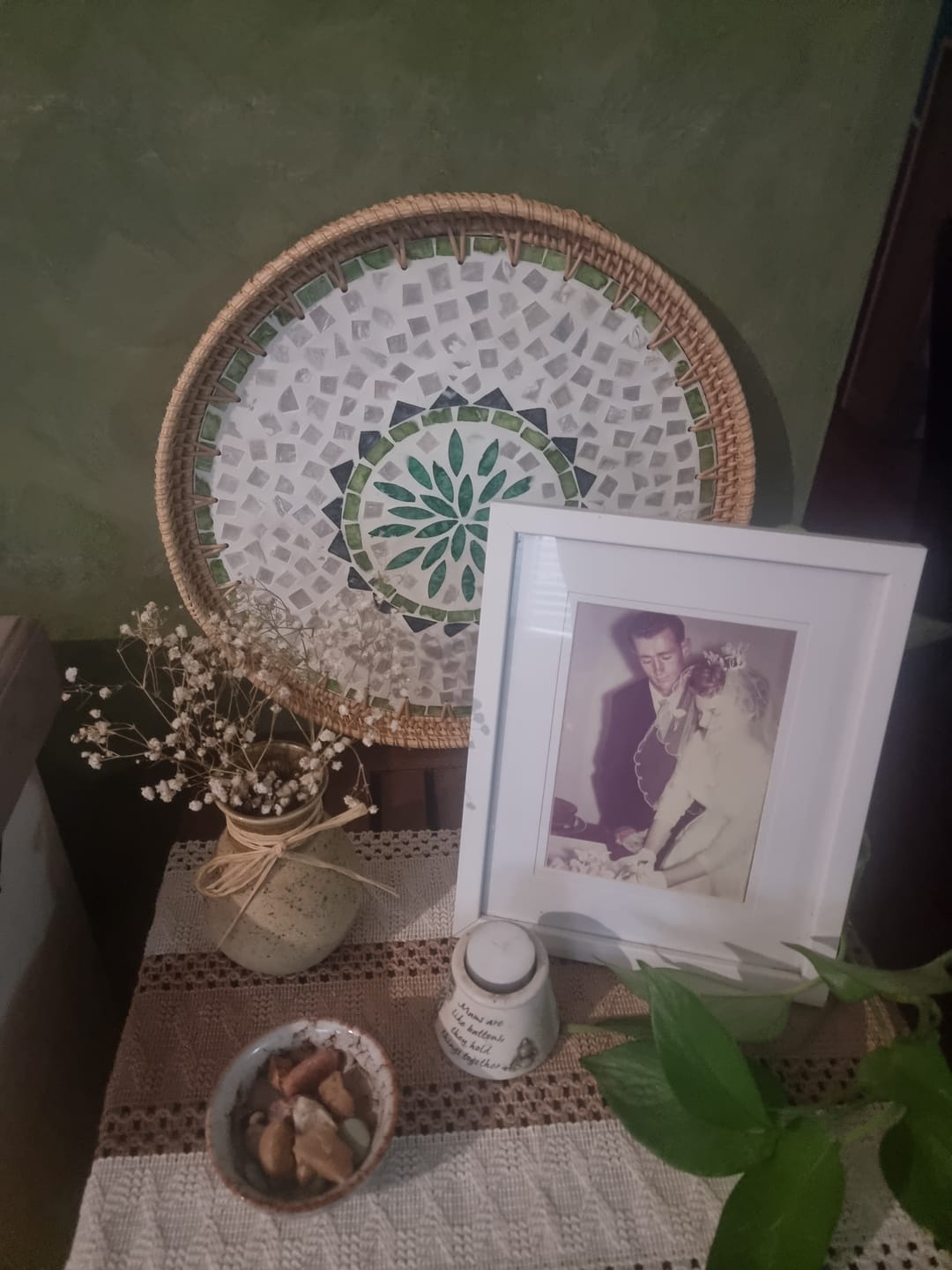 Customer photo review of Oasis Large Rattan Tray