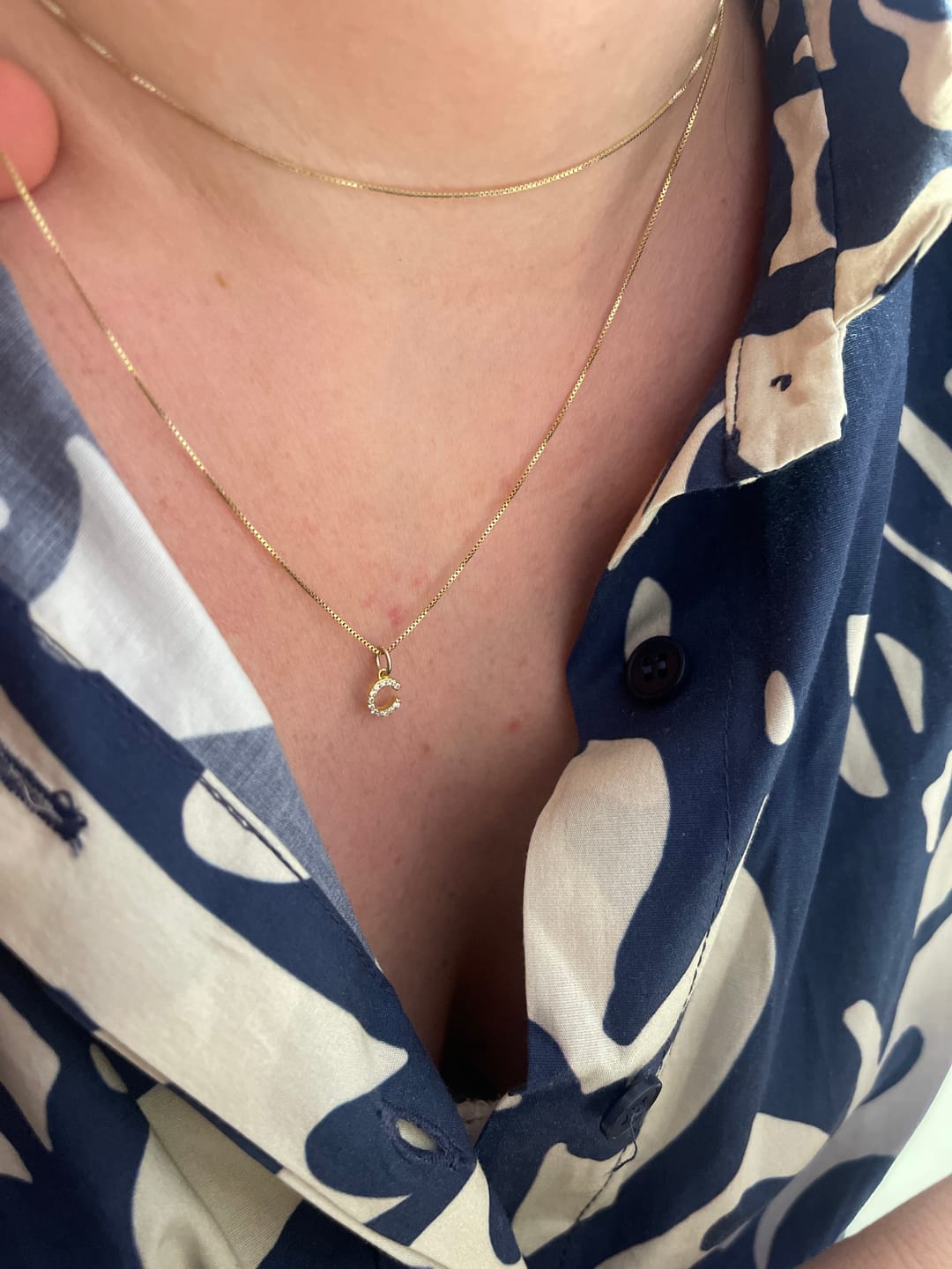 Customer photo review of Collanina con Letterina