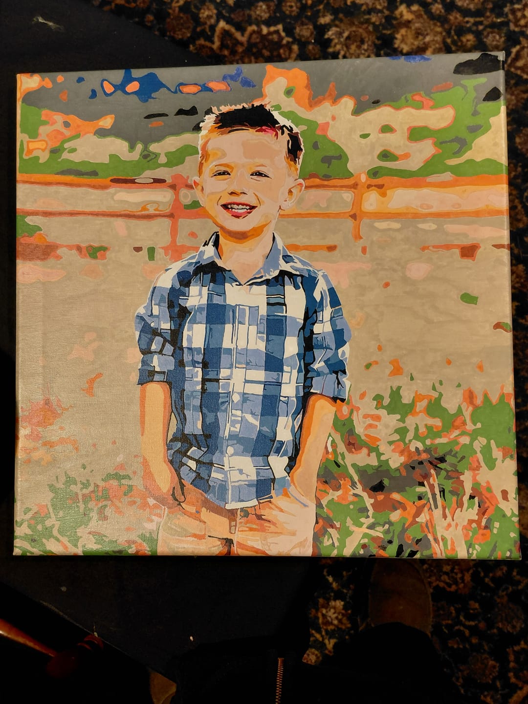 Customer photo review of Custom Paint by Number