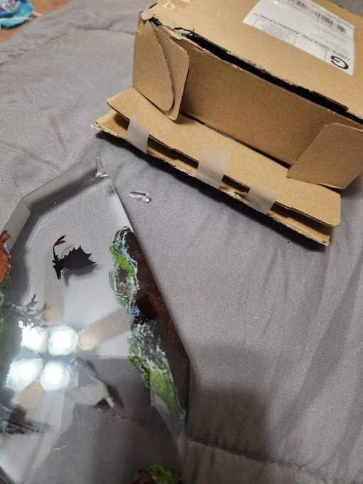 Customer photo review of Dragon Resin Lamp Magical Room Glow