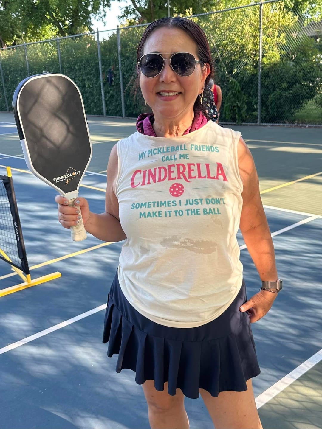 Customer photo review of Cinderella Pickleball T-Shirt
