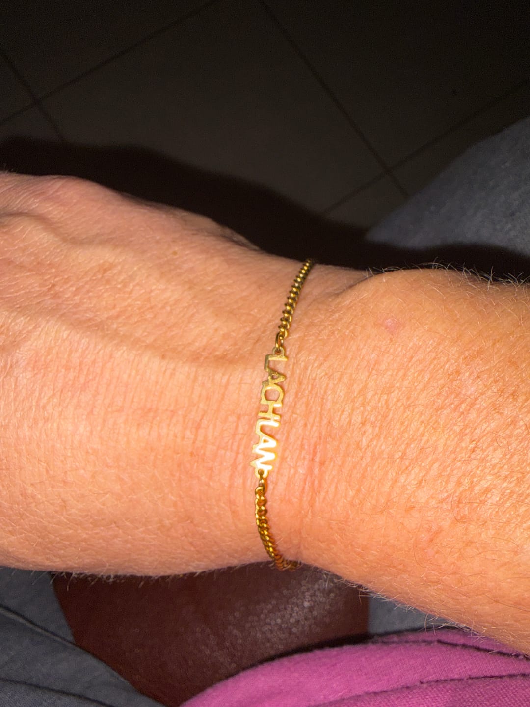 Customer photo review of Custom Name Bracelet
