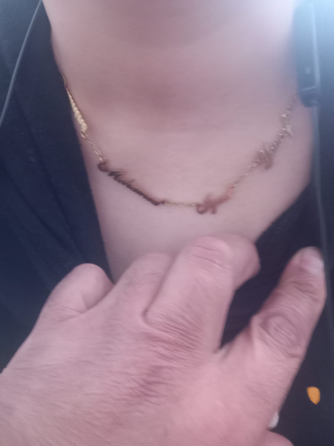 Customer photo review of Personalized Necklace with Multiple Names