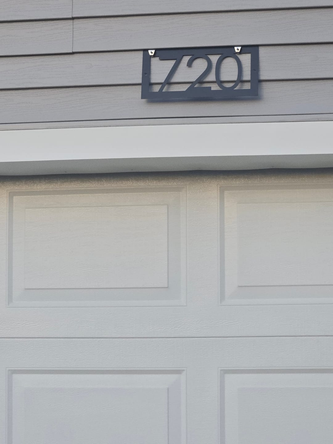 Customer photo review of Modern Address Sign | Metal Address Sign | Address Plaque | Vintage address sign | Number Sign | Outdoor Sign | House Number Sign |