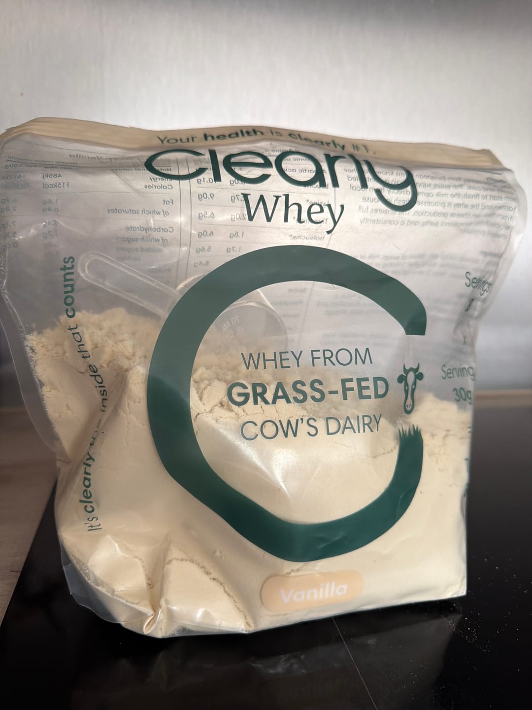 Customer photo review of Grass-fed Whey