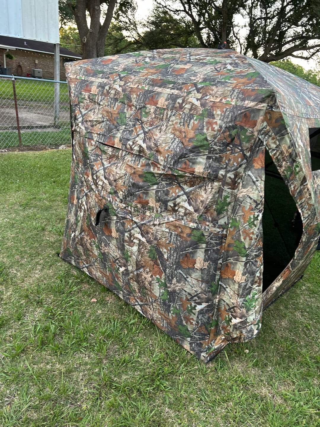 Customer photo review of VisX/VisMax 270 Degree See Through Pop Up Hunting Blind