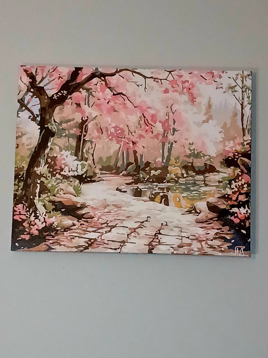 Customer photo review of Serene Sakura Stone Path