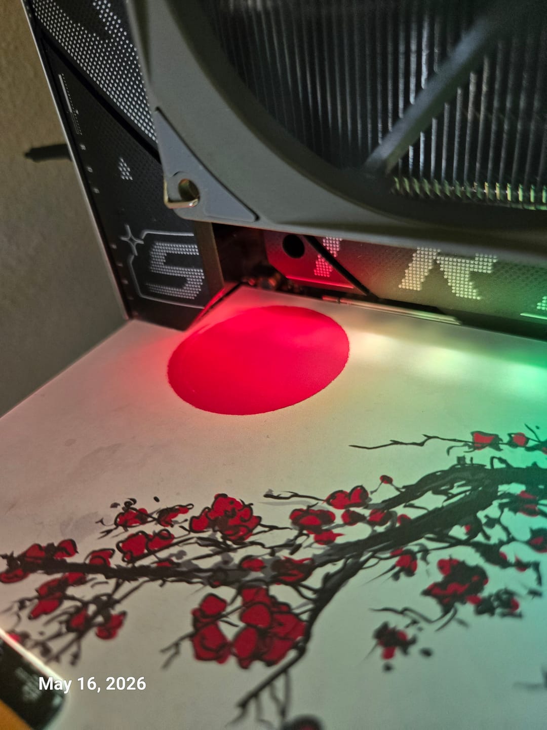 Customer photo review of Nature RGB GPU Backplate