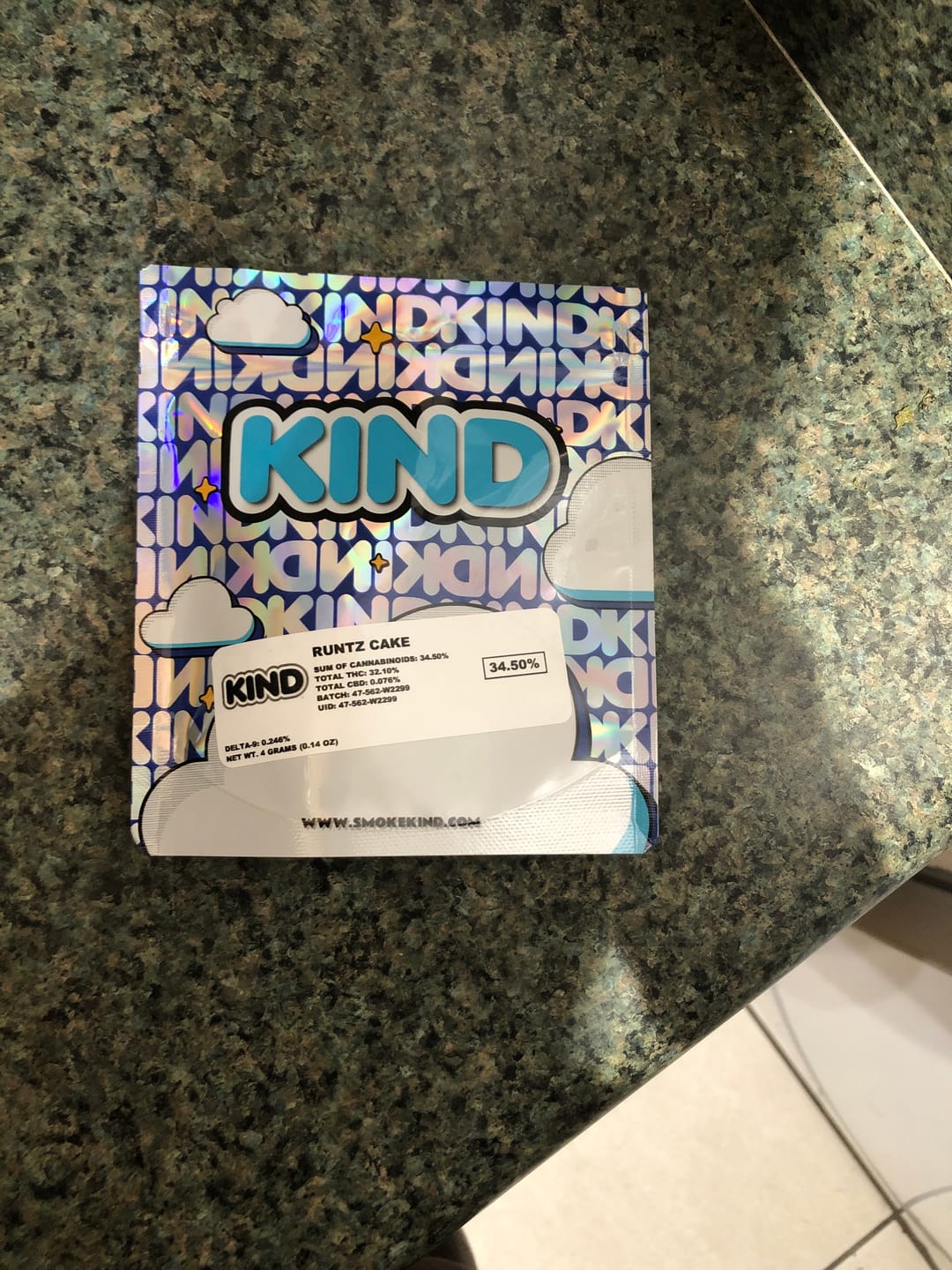 Customer photo review of Runtz Cake - 4 Grams - Hybrid