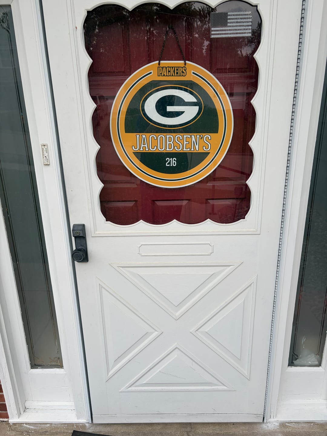 Customer photo review of Green Bay Packers Personalized Monogram Metal Art
