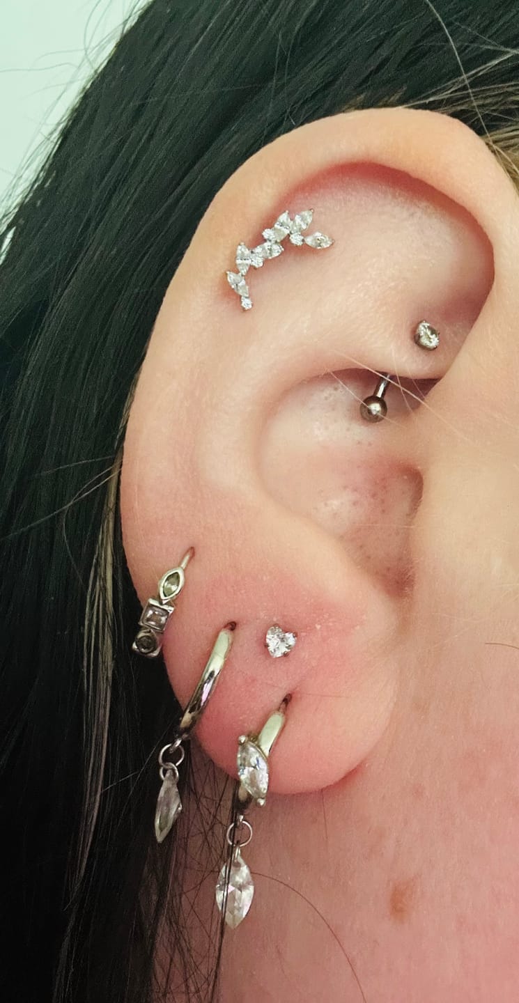 Customer photo review of Climbing ivy flatback silver