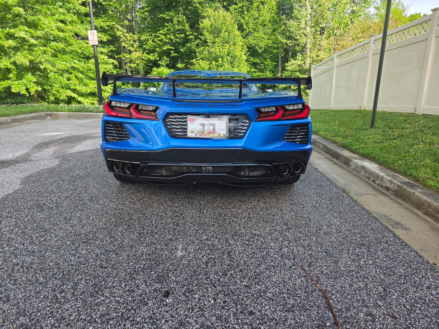 Customer photo review of 5VM Package Corvette C8 Stingray DRY CARBON FIBER Rear Spoiler