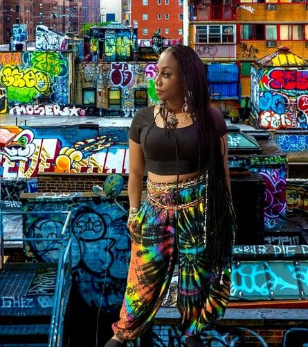 Customer photo review of "Rangi" Tye Die Oversized Pants