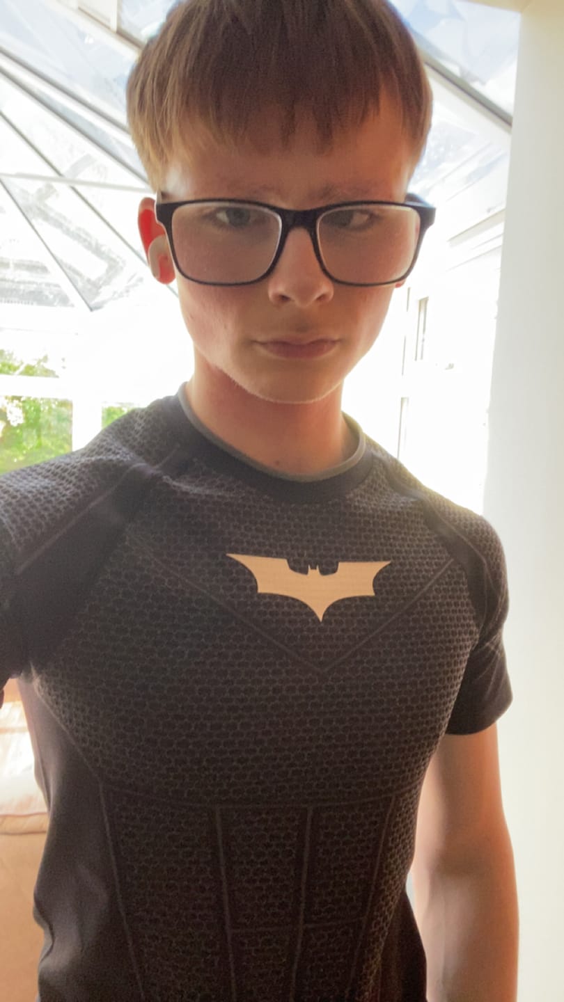 Customer photo review of 4259 - Batman Compression Tees