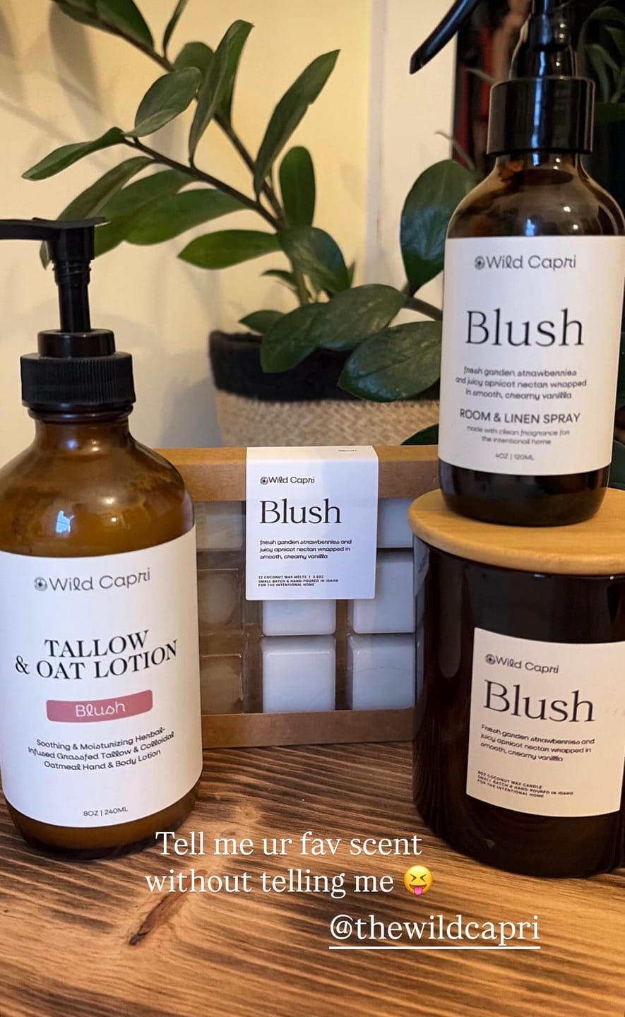 Customer photo review of Blush Room & Linen Spray