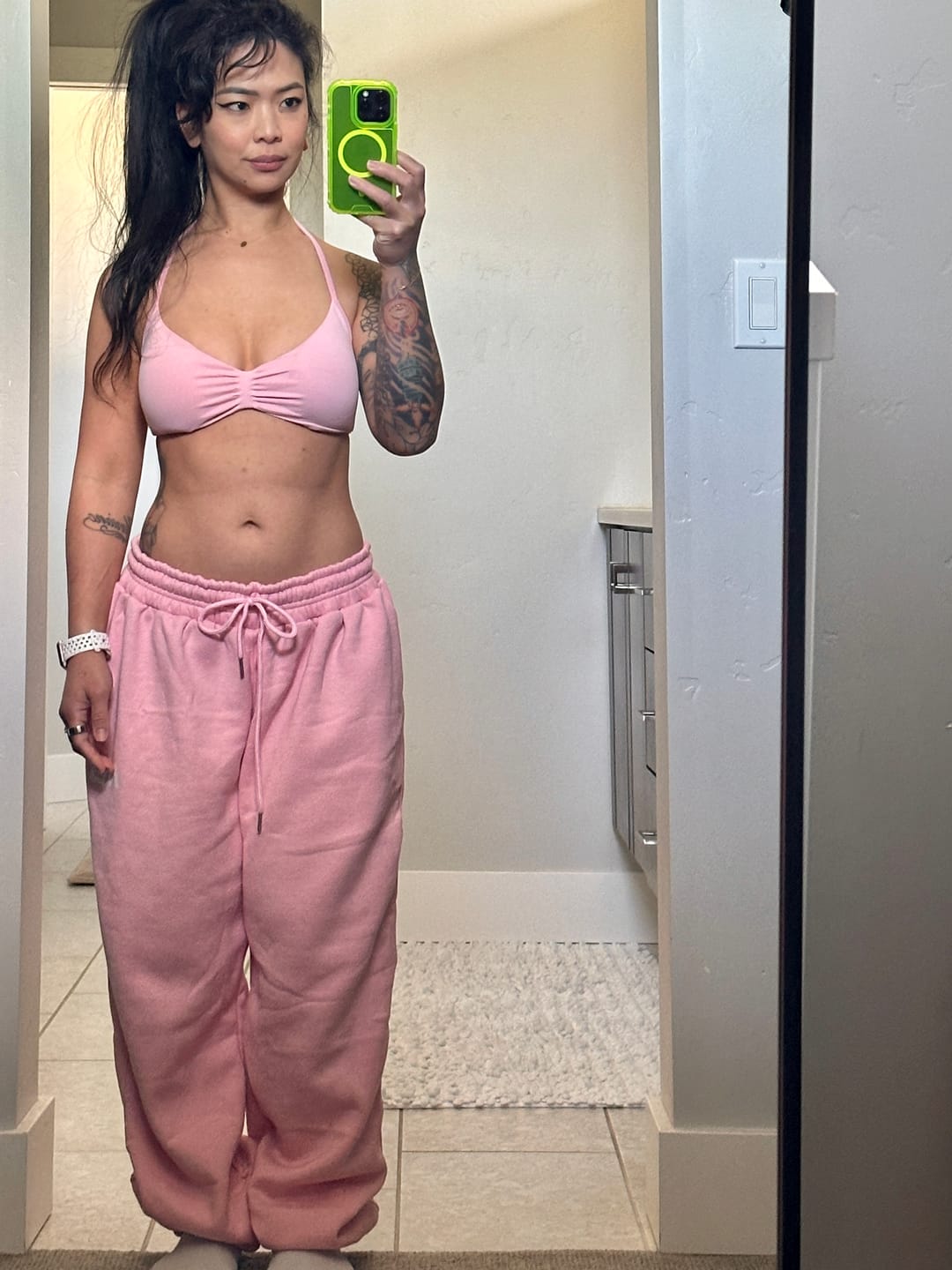 Customer photo review of Boyfriend Joggers
